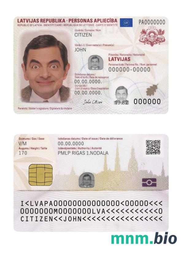 Karta identyfikacyjna Łotwy, 2019 - obecnie